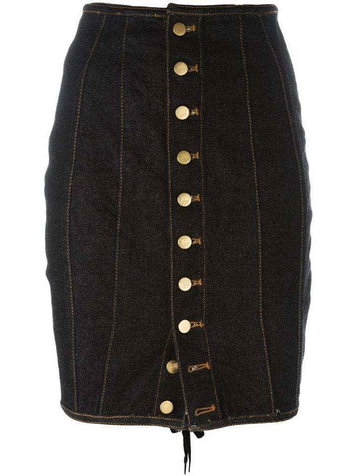 Jean Paul Gaultier Pre-owned Junior Gaultier Laced Pencil Skirt - Blue