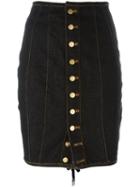 Jean Paul Gaultier Pre-owned Junior Gaultier Laced Pencil Skirt - Blue