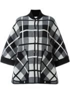 M Missoni Checked Oversized Coat, Women's, Size: Small, Black, Virgin Wool
