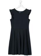 Ralph Lauren Kids Teen Ruffled Sleeve Dress - Blue