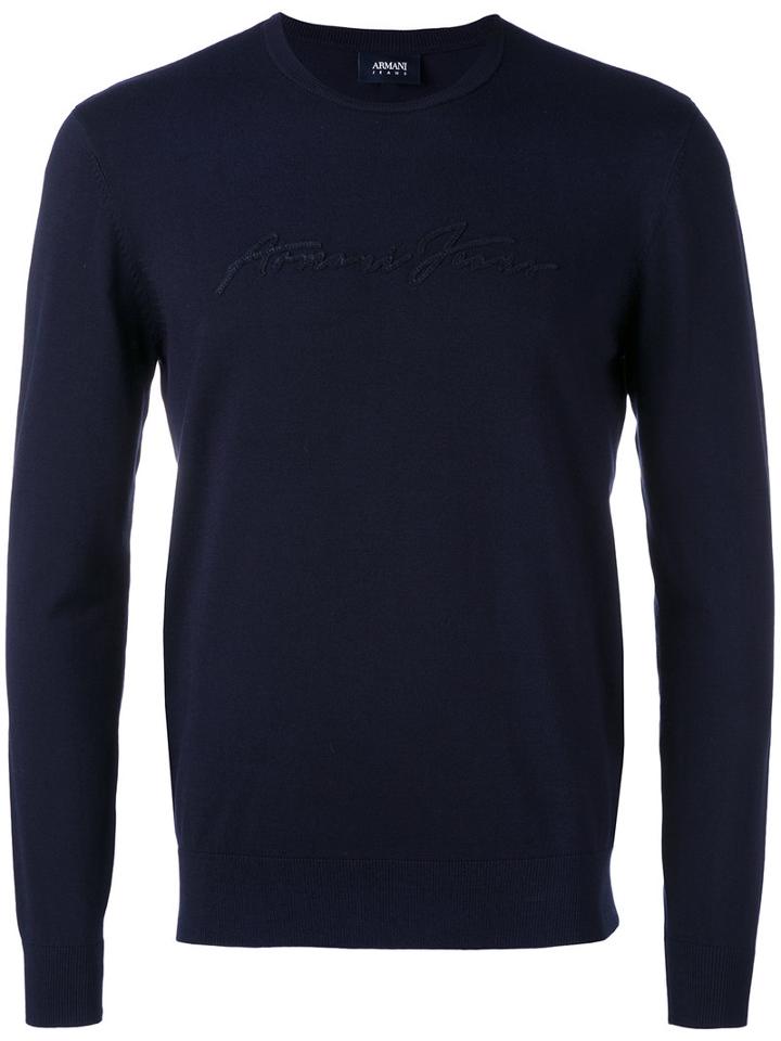 Armani Jeans - Branded Top - Men - Polyamide/viscose - Xl, Blue, Polyamide/viscose