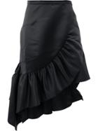 Koché Frill Trim Asymmetric Skirt - Black