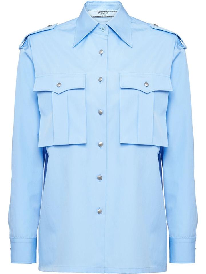 Prada Military Shirt - Blue