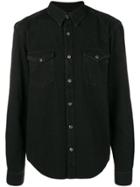 Givenchy Chest Pocket Denim Shirt - Black