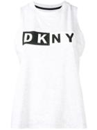 Dkny Logo Tank Top - Grey
