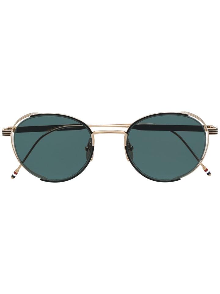 Thom Browne Eyewear Round-framed Sunglasses - Gold