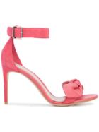 Alexander Mcqueen Bow Detail Sandals - Pink & Purple