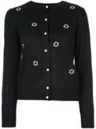 Muveil Star Appliqué Cardigan - Blue