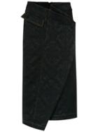 Reinaldo Lourenço Asymmetric Midi Skirt - Blue