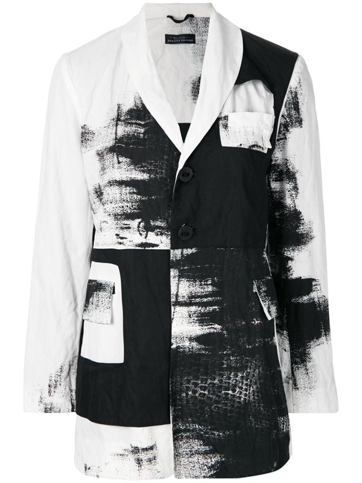 Barbara Bologna Contrast Panel Jacket - White