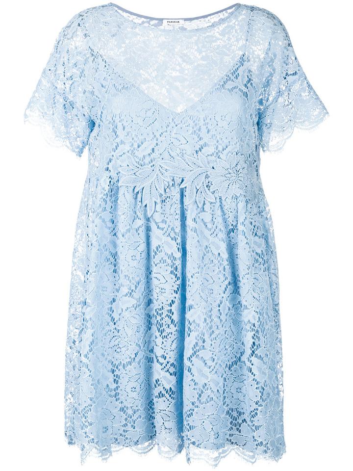 P.a.r.o.s.h. Rift Lace Dress, Women's, Size: Xs, Blue, Cotton/polyamide/viscose/polyester
