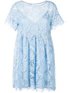 P.a.r.o.s.h. Rift Lace Dress, Women's, Size: Xs, Blue, Cotton/polyamide/viscose/polyester