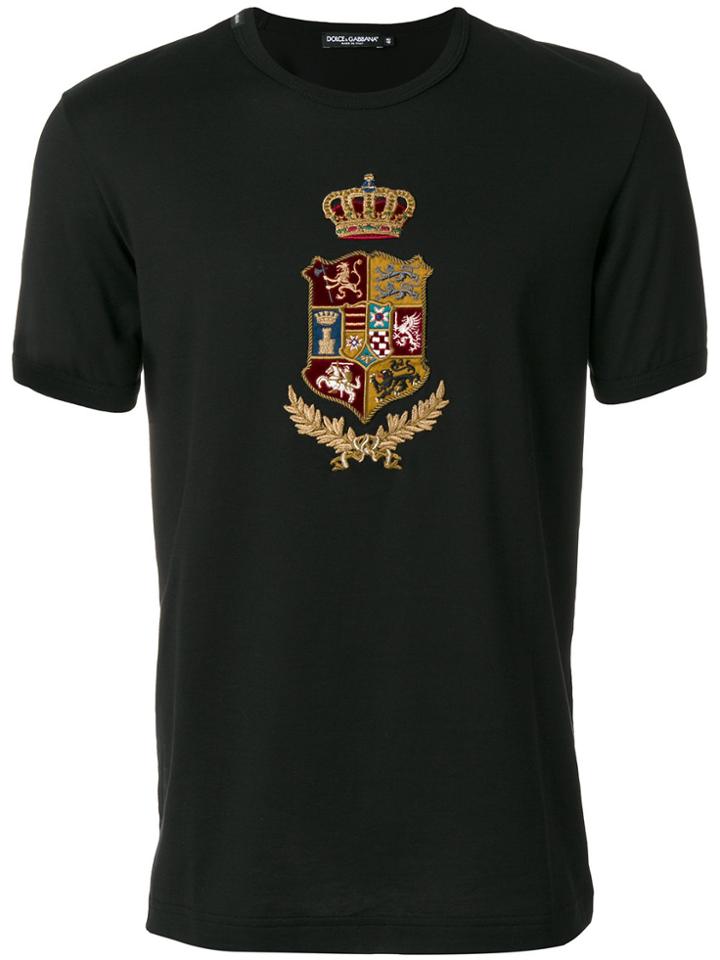 Dolce & Gabbana Crest Patch T-shirt - Black