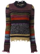 Etro Chunky Knit Sweater, Women's, Size: 40, Pink/purple, Acrylic/nylon/mohair/alpaca