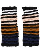 Sonia Rykiel Colour-block Knitted Gloves - Black