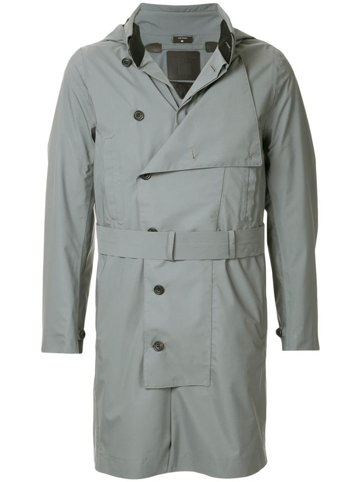 Norwegian Rain Double-breasted Military Coat - Grey