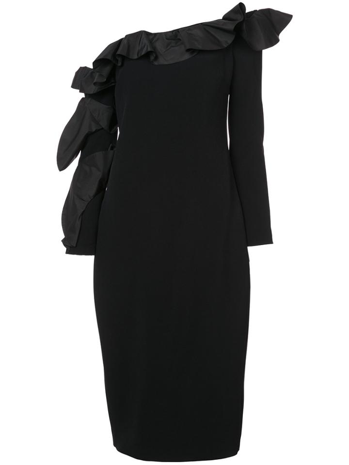 Cushnie Et Ochs Off Shoulder Fitted Dress - Black