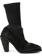 Guidi Chunky Heel Boots - Black