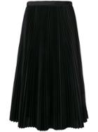 Sacai Midi Pleated Skirt - Black