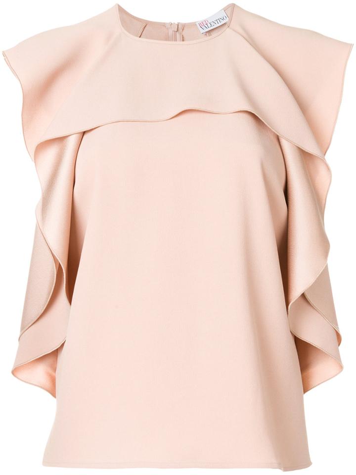 Red Valentino Draped Blouse - Nude & Neutrals