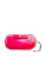 Christopher Kane Gel And Crystal Clutch - Pink