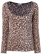Dolce & Gabbana Vintage 1990's Leopard Blouse - Brown