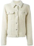 Mm6 Maison Margiela Faux Fur Jacket, Women's, Size: 42, Nude/neutrals, Viscose/polyester/acrylic