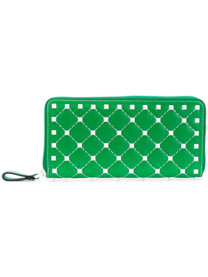 Valentino Valentino Garavani Free Rockstud Spike Wallet - Green