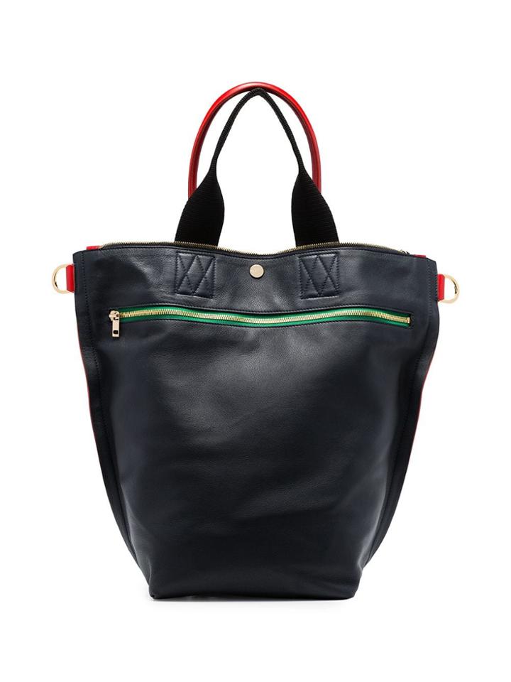 Sacai Trapezoid Medium Tote Bag - Blue