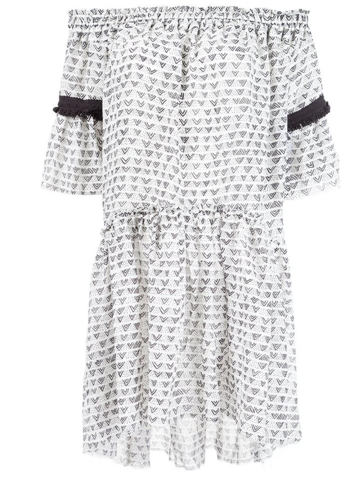 Lemlem 'lula' Ruffle Dress, Women's, Size: Xs, White, Cotton