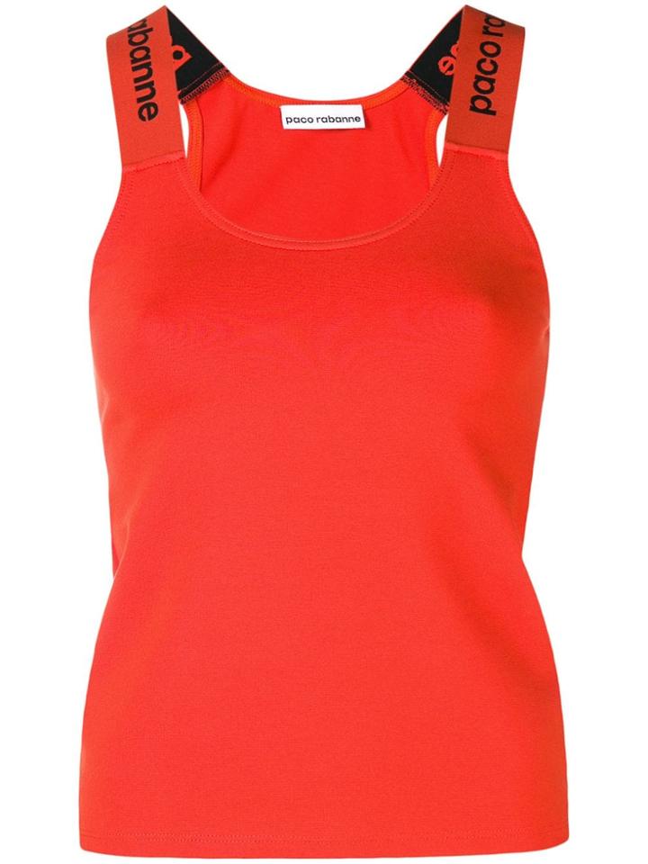 Paco Rabanne Branded Tank Top - Yellow & Orange