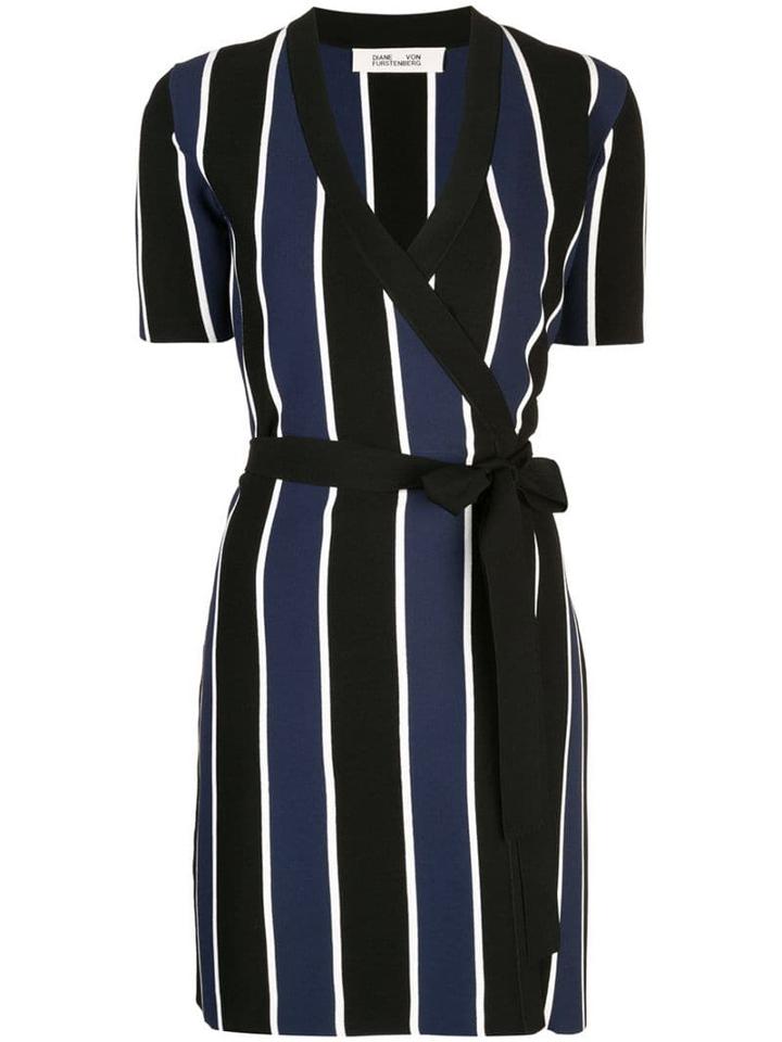 Diane Von Furstenberg Iris Knit Wrap Dress - Black