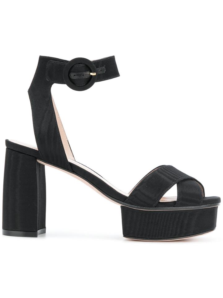 Stuart Weitzman Carminia Sandals - Black