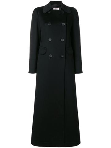 Alberto Biani Long Double Breasted Coat - Black