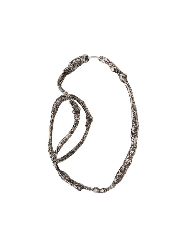 Acne Studios Twisted Hoop Earring - Gold