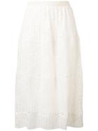 See By Chloé Micro-pleat Lace Skirt - Nude & Neutrals