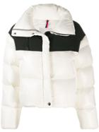 Moncler Quilted Colour-block Jacket - White