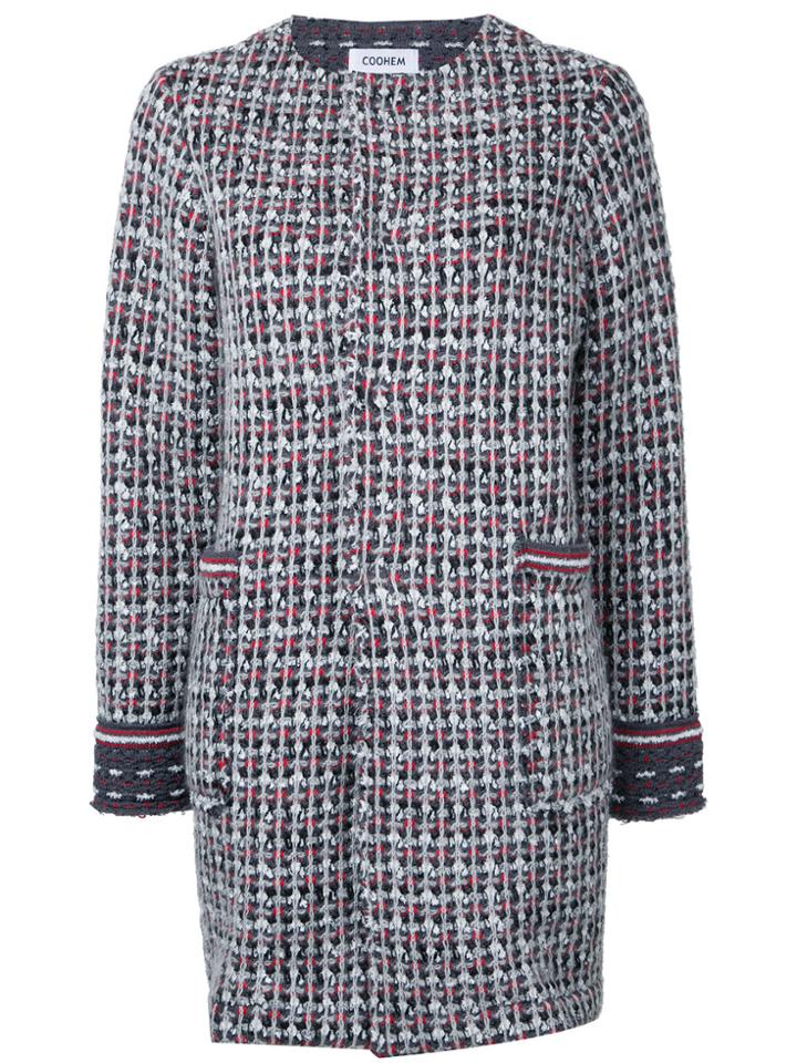 Coohem Tweed Coat - White