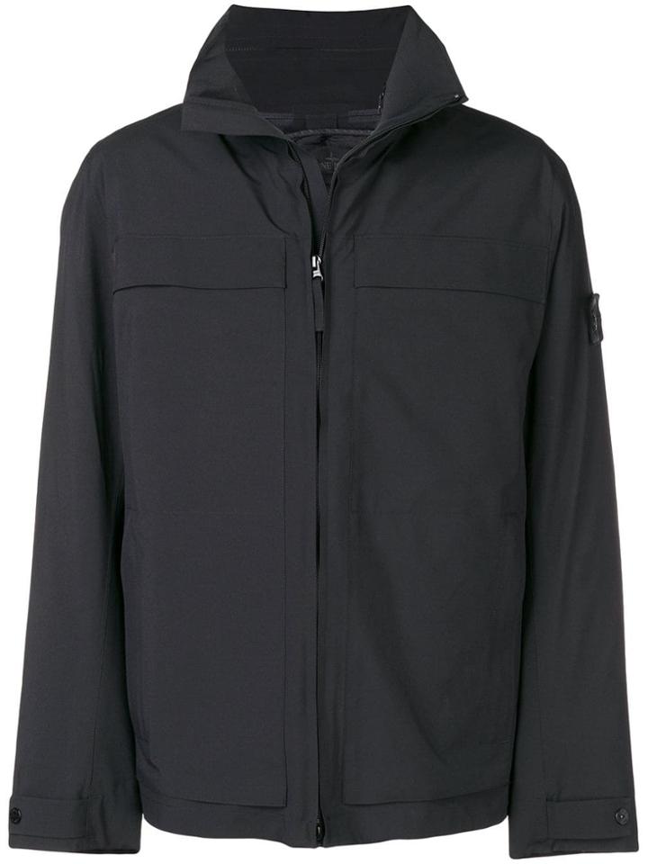 Stone Island Logo Patch Light Jacket - Black