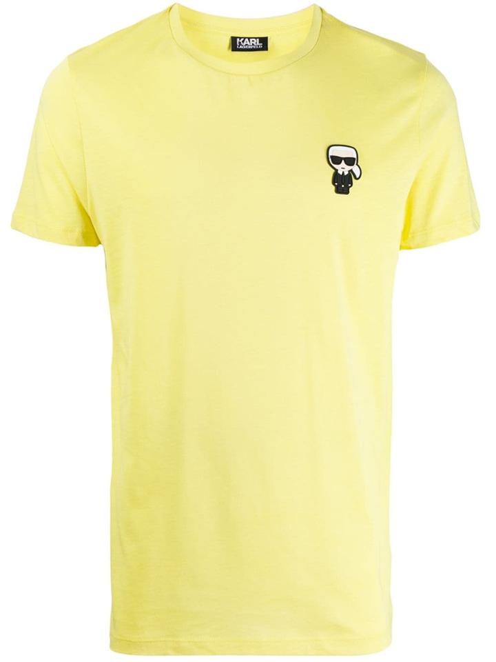 Karl Lagerfeld Logo Patch T-shirt - Yellow