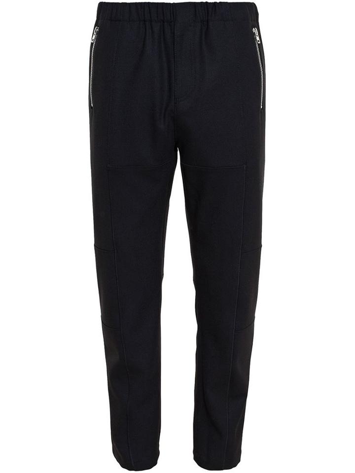 Givenchy Panelled Track Pants, Men's, Size: 50, Black, Spandex/elastane/wool