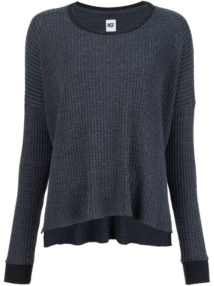 Nsf Scoop Neck Jumper, Women's, Size: S, Grey, Polyester/viscose/spandex/elastane