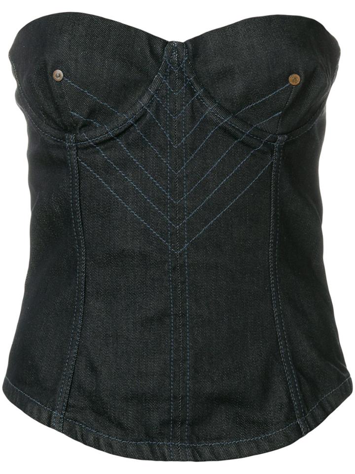Jean Paul Gaultier Vintage Denim Bustier - Blue
