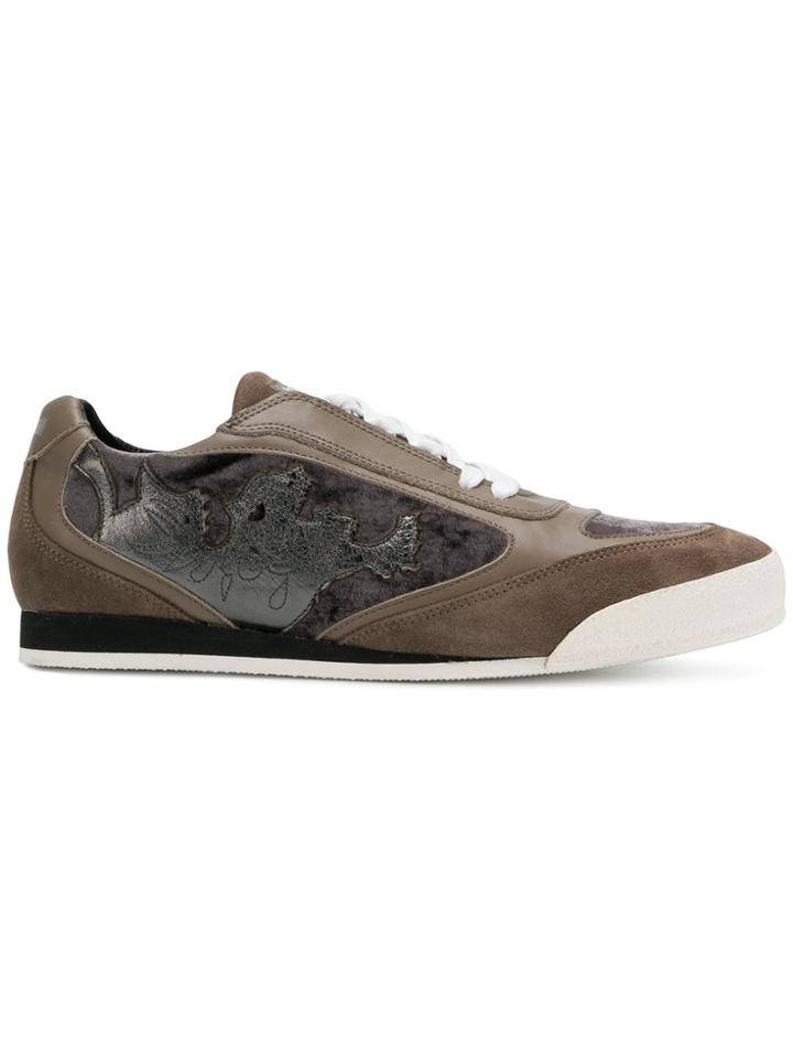 Just Cavalli Panelled Sneakers - Brown