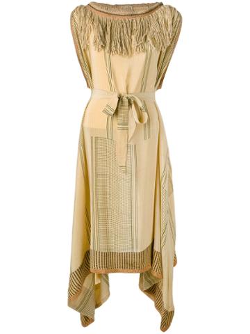 Volantis G.v. Majil - Asymmetric Dress - Women - Silk - One Size, Nude/neutrals, Silk