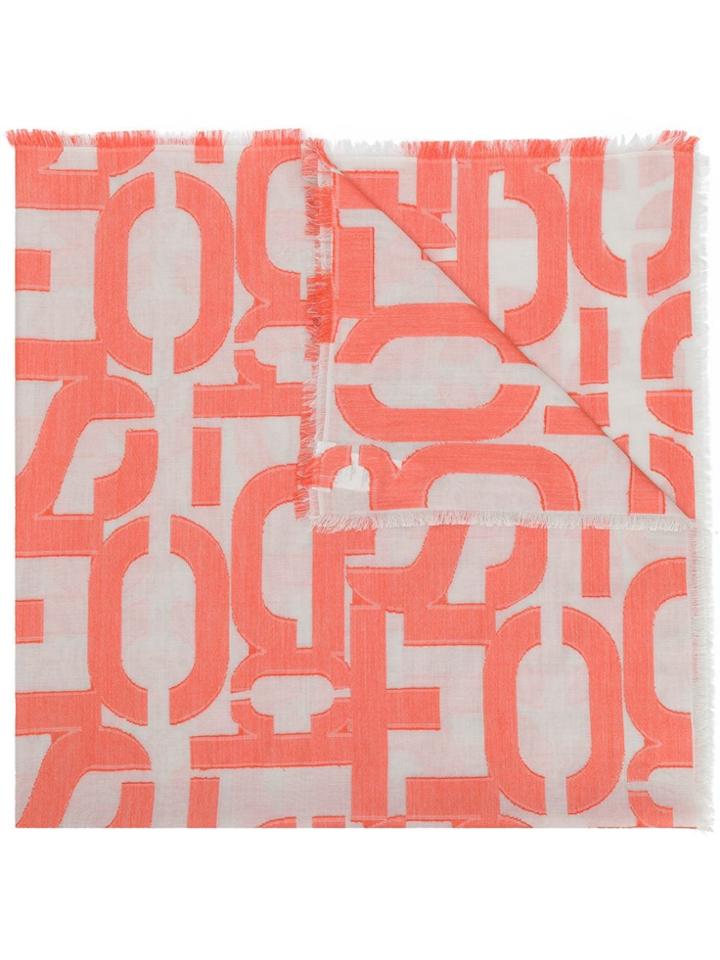 Closed Logo Print Scarf - Neutrals