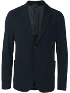 Giorgio Armani Grid Stitched Blazer - Blue