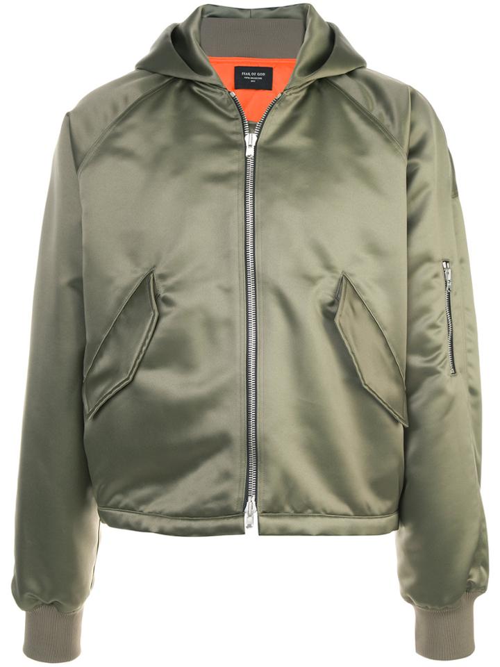 Fear Of God Classic Aviator Bomber Jacket - Green