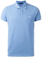 Etro Logo Patch Polo Shirt, Men's, Size: Xxl, Blue, Cotton