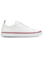 Thom Browne Tennis Collection Straight Toe Cap Trainer - White